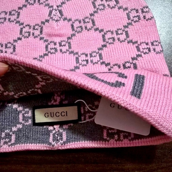 Gucci Pink Beanie Hat - Picture 3 of 3